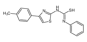 1-[4-(4-methylphenyl)-1,3-thiazol-2-yl]-3-phenylthiourea CAS:2982-87-8 manufacturer & supplier