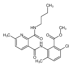 3-[(3-chloro-2-methoxycarbonyl-6-methyl)phenyl]aminocarbonyl-6-methylpyridine-2-carboxylic acid N-n-butylamide CAS:298221-99-5 manufacturer & supplier