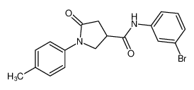 N-(3-bromophenyl)-5-oxo-1-(p-tolyl)pyrrolidine-3-carboxamide CAS:298230-00-9 manufacturer & supplier