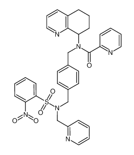 N-(4-(((2-nitro-N-(pyridin-2-ylmethyl)phenyl)sulfonamido)methyl)benzyl)-N-(5,6,7,8-tetrahydroquinolin-8-yl)picolinamide CAS:298680-87-2 manufacturer & supplier