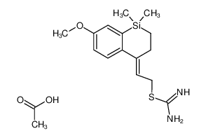 2-[2-(7-methoxy-1,1-dimethyl-2,3-dihydro-1H-benzo[b]silin-4-ylidene)-ethyl]-isothiourea; acetate CAS:29869-12-3 manufacturer & supplier