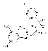 4-(4-amino-2,6-dimethyl-phenoxy)-2-(4-fluoro-benzenesulfonyl)-phenol CAS:298695-37-1 manufacturer & supplier