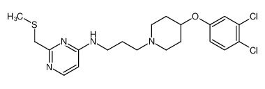 N-{3-[4-(3,4-Dichlorophenoxy)-1-piperidinyl]propyl}-2-[(methylsulfanyl)methyl]-4-pyrimidinamine CAS:298698-44-9 manufacturer & supplier