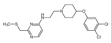 N-{2-[4-(3,4-Dichlorophenoxy)-1-piperidinyl]ethyl}-2-[(methylsulfanyl)methyl]-4-pyrimidinamine CAS:298698-93-8 manufacturer & supplier