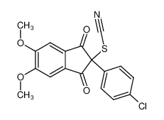 2-(4-Chloro-phenyl)-5,6-dimethoxy-2-thiocyanato-indan-1,3-dione CAS:2988-41-2 manufacturer & supplier