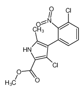 3-chloro-4-(3-chloro-2-nitro-phenyl)-5-methyl-pyrrole-2-carboxylic acid methyl ester CAS:29904-01-6 manufacturer & supplier