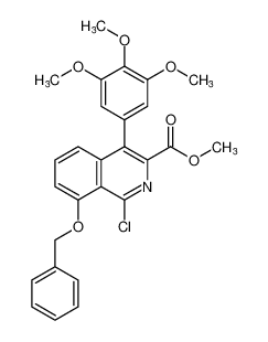 methyl 8-(benzyloxy)-1-chloro-4-(3,4,5-trimethoxyphenyl)isoquinoline-3-carboxylate CAS:299166-85-1 manufacturer & supplier