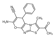 2-acetyl-7-amino-3-methyl-5-phenyl-5H-pyrano[2',3':4,5]imidazo[2,1-b]thiazole-6-carbonitrile CAS:299171-00-9 manufacturer & supplier