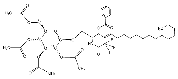 [glucose-U-(13)C]-3-O-benzoyl-1-O-(2,3,4,6-tetra-O-acetyl-β-D-glucopyranosyl)-N-trifluoroacetyl-D-erythro-sphingosine CAS:299172-60-4 manufacturer & supplier