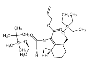 allyl (4S,8S,9R,10S)-10-[(R)-1-(t-butyldimethylsilyloxy)ethyl]-4-triethylsilyloxymethyl-11-oxo-azatricyclo[7.2.0.03,8]undec-2-ene-2-carboxylate CAS:299177-93-8 manufacturer & supplier