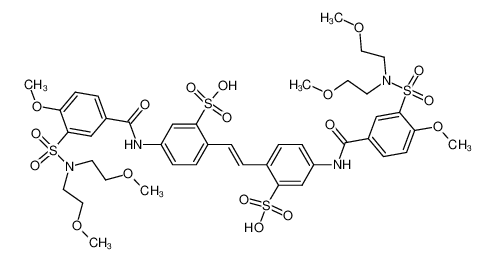 2,2'-[(E)-1,2-ethenediyl]bis[5-[[3-[[bis(2-methoxyethyl)amino]sulfonyl]-4-methoxybenzoyl]amino]benzenesulfonic acid] CAS:299180-85-1 manufacturer & supplier