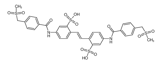 2,2'-[(E)-1,2-ethenediyl]bis[5-[[4-[(methylsulfonyl)methyl]benzoyl]amino]benzenesulfonic acid] CAS:299181-06-9 manufacturer & supplier