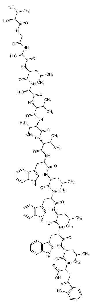 L-valylglycyl-L-alanyl-L-leucyl-L-alanyl-L-valyl-L-valyl-L-valyl-L-tryptophyl-L-leucyl-L-tryptophyl-L-leucyl-L-tryptophyl-L-leucyl-L-tryptophan CAS:299184-01-3 manufacturer & supplier