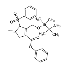 3-Benzenesulfonyl-2-(tert-butyl-dimethyl-silanyloxymethyl)-4-methylene-cyclopent-1-enecarboxylic acid phenyl ester CAS:299185-07-2 manufacturer & supplier