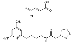 N-[4-(6-Amino-4-methyl-2-pyridinyl)butyl]-1,2-dithiolane-3-acetamide Fumarate CAS:299189-04-1 manufacturer & supplier