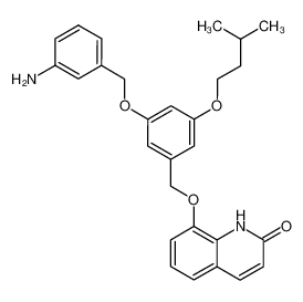 8-[3'-(3-i-pentyloxy)-5'-(3'-aminobenzyloxy)benzyloxy]-2-[1H]-quinolinone CAS:299217-37-1 manufacturer & supplier