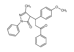 4-[1-(4-methoxy-phenyl)-3-oxo-3-phenyl-propyl]-5-methyl-2-phenyl-1,2-dihydro-pyrazol-3-one CAS:29937-69-7 manufacturer & supplier