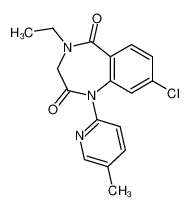 8-chloro-4-ethyl-1-(5-methyl-pyridin-2-yl)-3,4-dihydro-1H-benzo[e][1,4]diazepine-2,5-dione CAS:29941-51-3 manufacturer & supplier