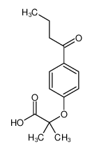 2-(4-butanoylphenoxy)-2-methylpropanoic acid CAS:29941-93-3 manufacturer & supplier