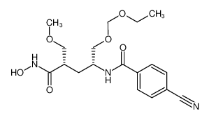 N-hydroxy-5-ethoxymethoxy-2(S)-methoxymethyl-4(R)-[N-(4-cyanophenylcarbonyl)amino]pentanamide CAS:299431-84-8 manufacturer & supplier