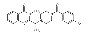 2-(1-(4-(4-bromobenzoyl)piperazin-1-yl)ethyl)-3-methylquinazolin-4(3H)-one CAS:299447-39-5 manufacturer & supplier