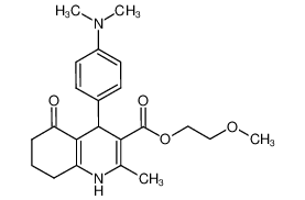 2-methoxyethyl 4-[4-(dimethylamino)phenyl]-2-methyl 5-oxo-1,4,6,7,8-pentahydroquinoline-3-carboxylate CAS:299452-77-0 manufacturer & supplier