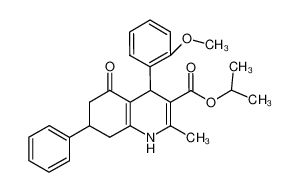 methylethyl 4-(2-methoxyphenyl)-2-methyl-5-oxo-7-phenyl-1,4,6,7,8-pentahydroquinoline-3-carboxylate CAS:299454-20-9 manufacturer & supplier