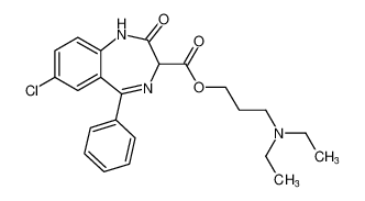 3-(diethylamino)propyl 7-chloro-2-oxo-5-phenyl-2,3-dihydro-1H-benzo[e][1,4]diazepine-3-carboxylate CAS:29955-84-8 manufacturer & supplier