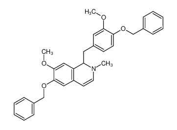 6-benzyloxy-1-(4-benzyloxy-3-methoxy-benzyl)-7-methoxy-2-methyl-1,2-dihydro-isoquinoline CAS:29973-95-3 manufacturer & supplier