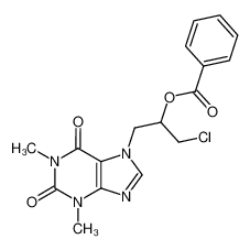 7-(2-benzoyloxy-3-chloro-propyl)-1,3-dimethyl-3,7-dihydro-purine-2,6-dione CAS:29976-09-8 manufacturer & supplier