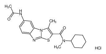 6-acetamido-N-cyclohexyl-N,3-dimethylbenzo[4,5]imidazo[2,1-b]thiazole-2-carboxamide hydrochloride CAS:299900-35-9 manufacturer & supplier