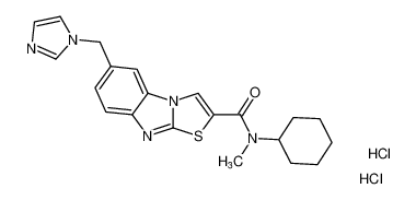 6-((1H-imidazol-1-yl)methyl)-N-cyclohexyl-N-methylbenzo[4,5]imidazo[2,1-b]thiazole-2-carboxamide dihydrochloride CAS:299900-78-0 manufacturer & supplier