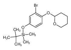 [3-Bromo-4-(tetrahydropyran-2-yloxy)phenoxy]-tert-butyldimethylsilane CAS:299917-33-2 manufacturer & supplier