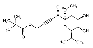 2,2-Dimethyl-propionic acid (S)-4-((2R,4R,5S,6R)-4-hydroxy-6-isopropyl-2-methoxy-5-methyl-tetrahydro-pyran-2-yl)-pent-2-ynyl ester CAS:299927-31-4 manufacturer & supplier