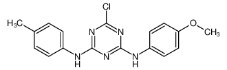 6-chloro-N2-(4-methoxyphenyl)-N4-(p-tolyl)-1,3,5-triazine-2,4-diamine CAS:299929-70-7 manufacturer & supplier