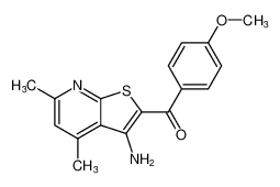 (3-amino-4,6-dimethylthieno[2,3-b]pyridin-2-yl)(4-methoxyphenyl)methanone CAS:299932-44-8 manufacturer & supplier