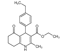 ethyl 4-(4-ethylphenyl)-2-methyl-5-oxo-1,4,5,6,7,8-hexahydroquinoline-3-carboxylate CAS:299947-66-3 manufacturer & supplier