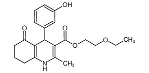 2-ethoxyethyl 4-(3-hydroxyphenyl)-2-methyl-5-oxo-1,4,6,7,8-pentahydroquinoline-3-carboxylate CAS:299947-76-5 manufacturer & supplier