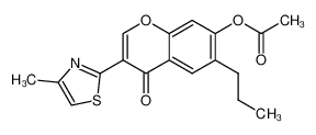 3-(4-methylthiazol-2-yl)-4-oxo-6-propyl-4H-chromen-7-yl acetate CAS:299952-19-5 manufacturer & supplier