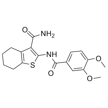 2-(3,4-Dimethoxy-benzoylamino)-4,5,6,7-tetrahydro-benzo[b]thiophene-3-carboxylic acid amide CAS:301305-73-7 manufacturer & supplier