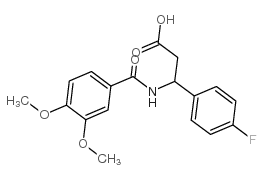 3-(3,4-Dimethoxy-benzoylamino)-3-(4-fluoro-phenyl)-propionic acid CAS:332052-63-8 manufacturer & supplier