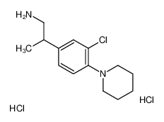 2-(3-chloro-4-piperidin-1-ylphenyl)propan-1-amine,dihydrochloride CAS:38591-36-5 manufacturer & supplier