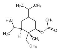 Acetic acid (1R,2R,3R)-2-ethyl-3,5-diisopropyl-2-methyl-cyclohexyl ester CAS:38601-95-5 manufacturer & supplier