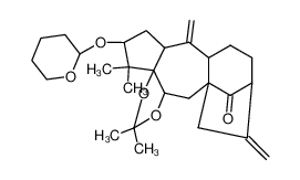 2,2,4,4-tetramethyl-7,11-dimethylene-5-((tetrahydro-2H-pyran-2-yl)oxy)dodecahydro-4H-10,12a-methanocyclopenta[3,4]heptaleno[2,3-d][1,3]dioxol-14-one CAS:38609-57-3 manufacturer & supplier