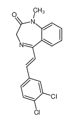 (E)-5-(3,4-dichlorostyryl)-1,3-dihydro-1-methyl-2H-benzo-1,4-diazepin-2-one CAS:386216-15-5 manufacturer & supplier