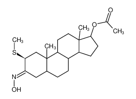 Acetic acid (S)-3-[(E)-hydroxyimino]-10,13-dimethyl-2-methylsulfanyl-hexadecahydro-cyclopenta[a]phenanthren-17-yl ester CAS:38623-74-4 manufacturer & supplier