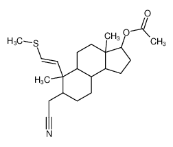 Acetic acid 7-cyanomethyl-3a,6-dimethyl-6-((E)-2-methylsulfanyl-vinyl)-dodecahydro-cyclopenta[a]naphthalen-3-yl ester CAS:38623-75-5 manufacturer & supplier