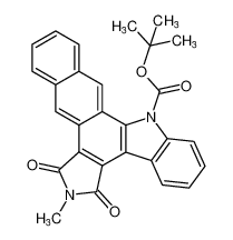 tert-butyl 6-methyl-5,7-dioxo-6,7-dihydronaphtho[2,3-a]pyrrolo[3,4-c]carbazole-14(5H)-carboxylate CAS:386235-63-8 manufacturer & supplier