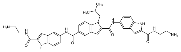 1H-Indole-2,5-dicarboxamide,N,N'-bis[2-[[(2-aminoethyl)amino]carbonyl]-1H-indol-5-yl]-1-(2-methylpropyl)- CAS:386253-10-7 manufacturer & supplier