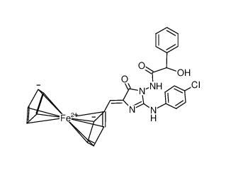 1-(mandeloyl)amino-2-p-chlorophenyl-4-ferrocenylmethylideneimidazolin-5-one CAS:386285-73-0 manufacturer & supplier